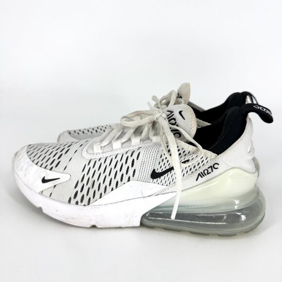 Nike Air Max 270 Sneakers White with Black Size 8 - Picture 4 of 9